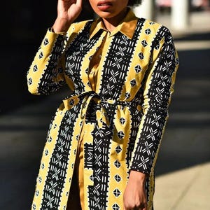 Oba Tribal Yellow Jacket Dresses