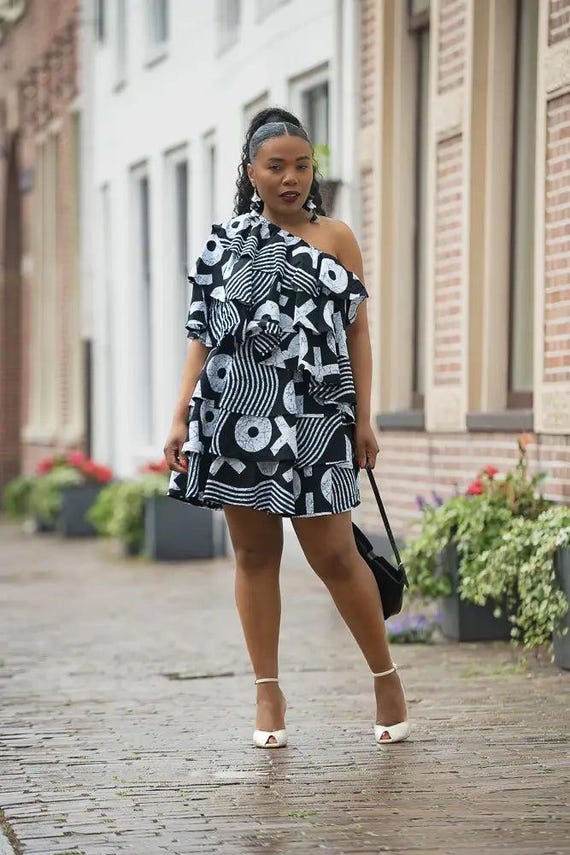 sabrina black and white dress Sabrina mini dress  Dibo Bodi
