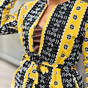 Oba Tribal Yellow Jacket Dresses