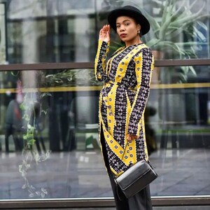 Oba Tribal Yellow Jacket Dresses