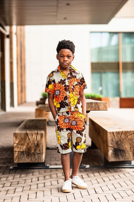 Floral attire for boys hot sale
