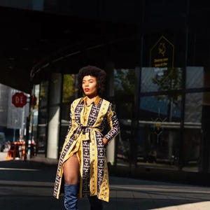 Oba Tribal Yellow Jacket Dresses