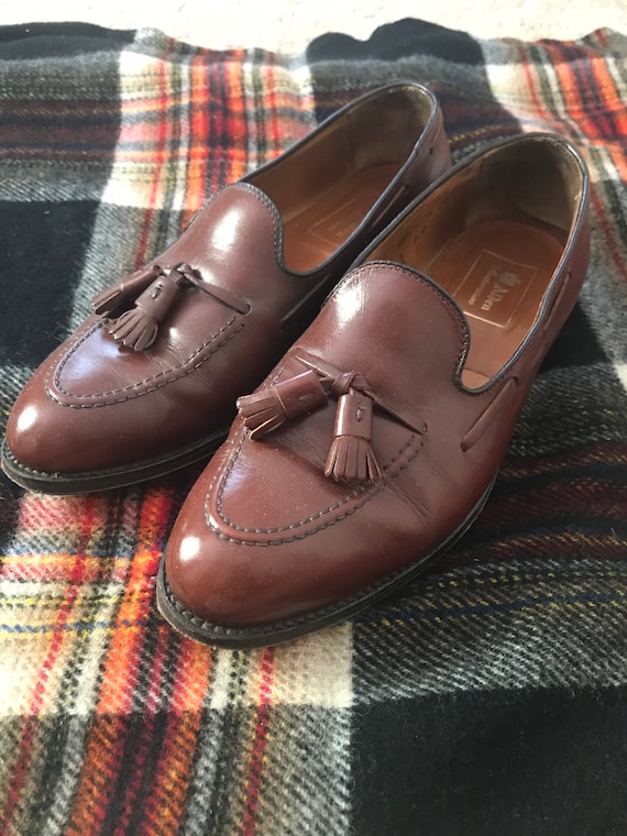 Alden Tassel Loafers in Light Brown