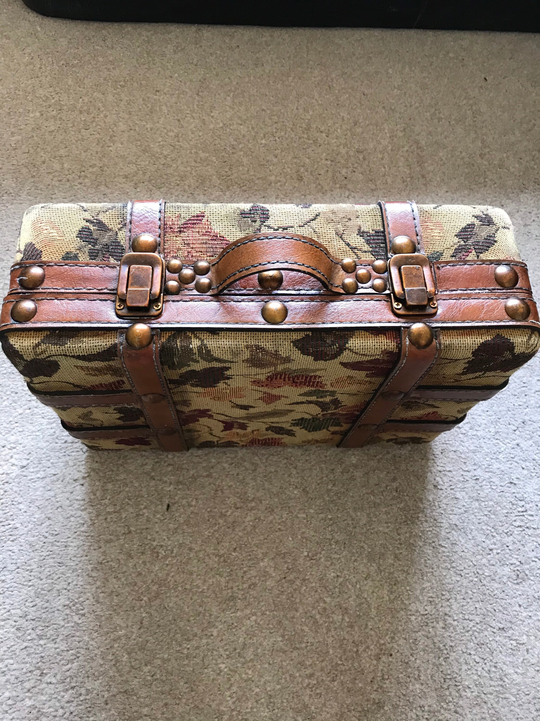 Vintage Wooden Suitcase Etsy UK