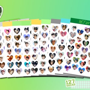 nct nct127 nct dream wayv cute baby face dye cut set etsy