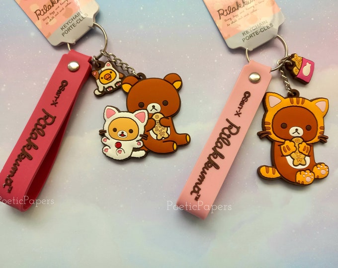 Rilakkuma Taiyaki Keychains San-x Sanrio Keychain Bag Charm - Etsy