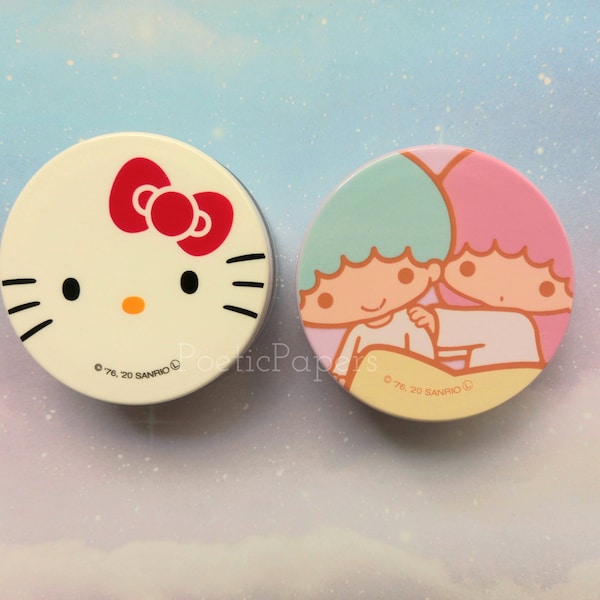 Small Storage Container | Cute Round Cream Case | Hello Kitty My Melody Pill Case