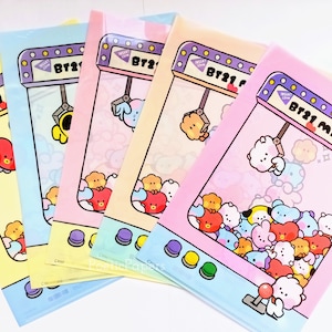 BT21 ファイルフォルダー ミニミニエディション | BTS 文房具 | クッキー・チミー・コヤ・タタ RJ マン・シューキー・ヴァン 学校用品 | BTS フォルダー