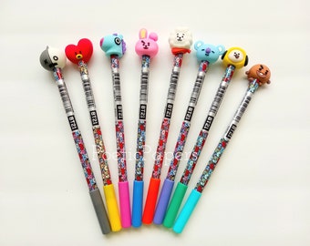 BT21 Decorative Pens | BTS Pens | BTS Stationery | BT21 Stationery