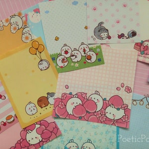 Molang Memo Sheet Grab Bag | Stationery Grab Bag | Korean Stationery Grab Bag | Bujo Journaling