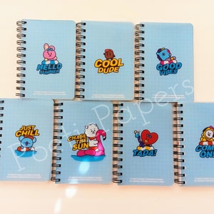BT21 Notebook Bon Voyage Edition | BTS Journal | BTS Stationery | Kpop Back-To-School Supplies | Korean Stationery
