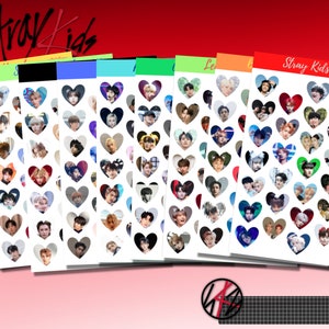 Hartstickers voor verdwaalde kinderen | Kpop-stickers | Bujo Journaling