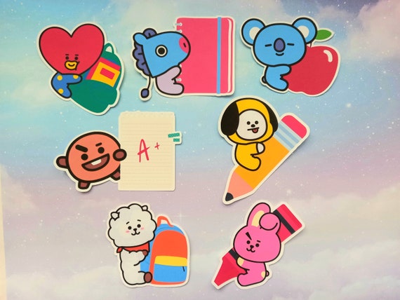 BT21 Themed Stickers Kpop Stickers Bujo Stickers 