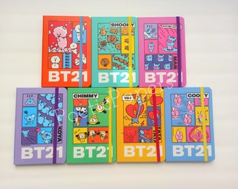 BT21 Notebook | BTS Journal | BTS Stationery | Kpop Back-to
