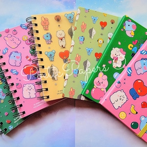 BT21 Notebook Jelly Candy and Yoga Edition| BTS Journal | BTS Stationery | Kpop Back-To-School Supplies | Korean Stationery