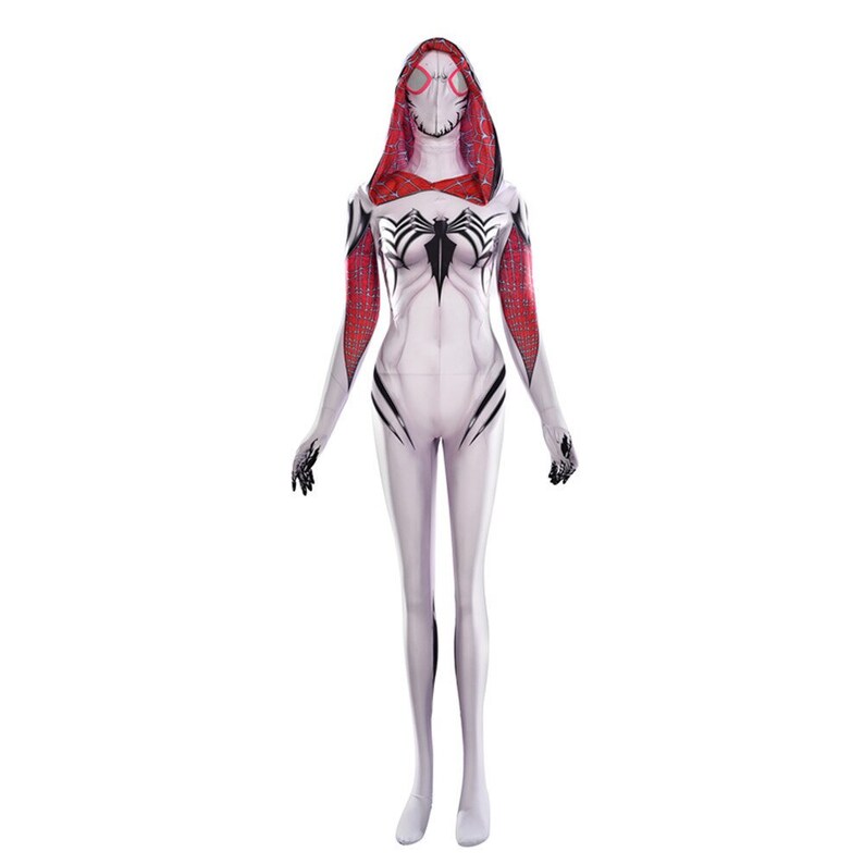Anime Gwen Stacy Cosplay Costume Lycra Spandex Costume for Halloween Costumes Gwen Stacy Bodysuit for Adult Kids