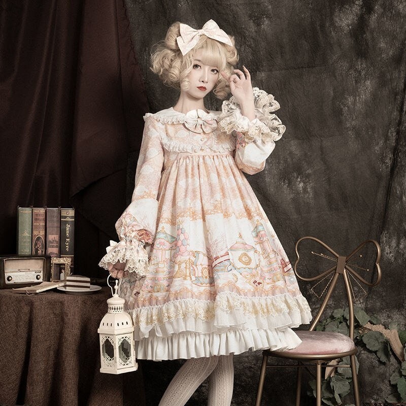 Sweet Lolita Dress Childhood Dream OP Lolita Cute Princess | Etsy