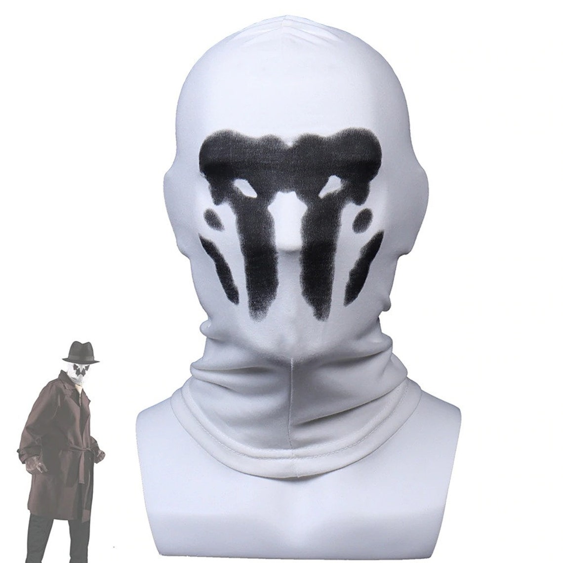 Rorschach Mask Halloween Inkblot Masks Watchmen Costume Etsy