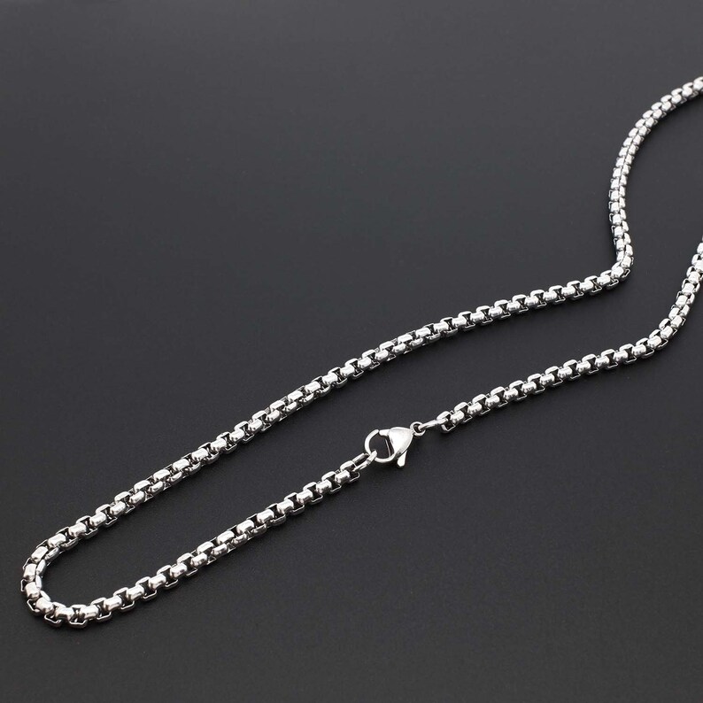 Wide 2/2.5/3/3.5/4mm Stainless Steel Box Chain Jewelry Chain Etsy