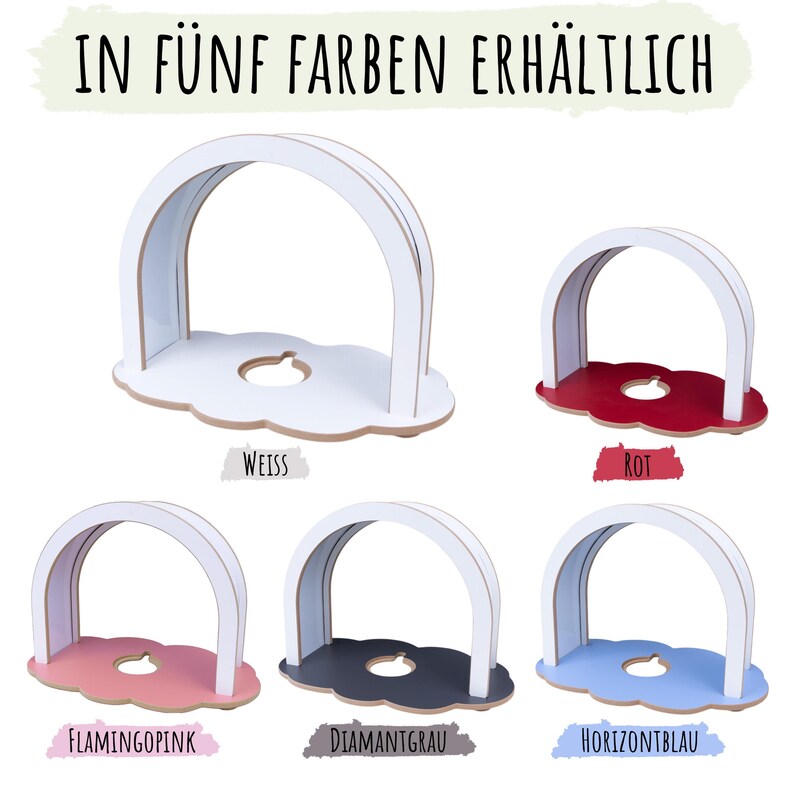 Nahaufnahme des Regals, die die exakte Aussparung für die Ladestation der Toniebox 1 zeigt.