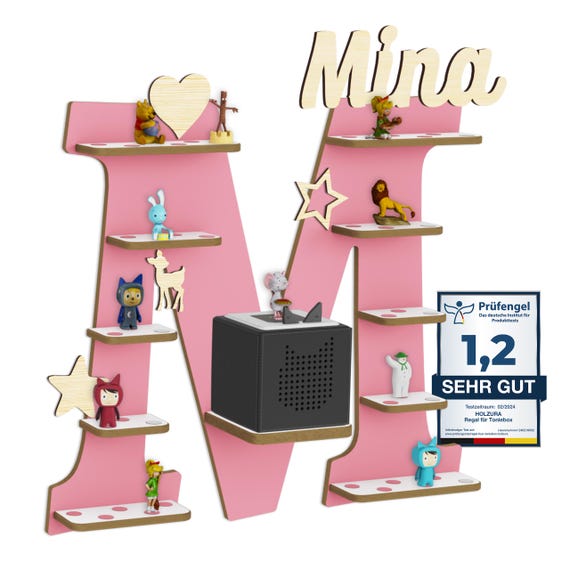 Étagère Magnétique Toniebox – Rangement Créatif Pour Jusqu'à 34 Figurines Tonie, Design Stable & Esthétique