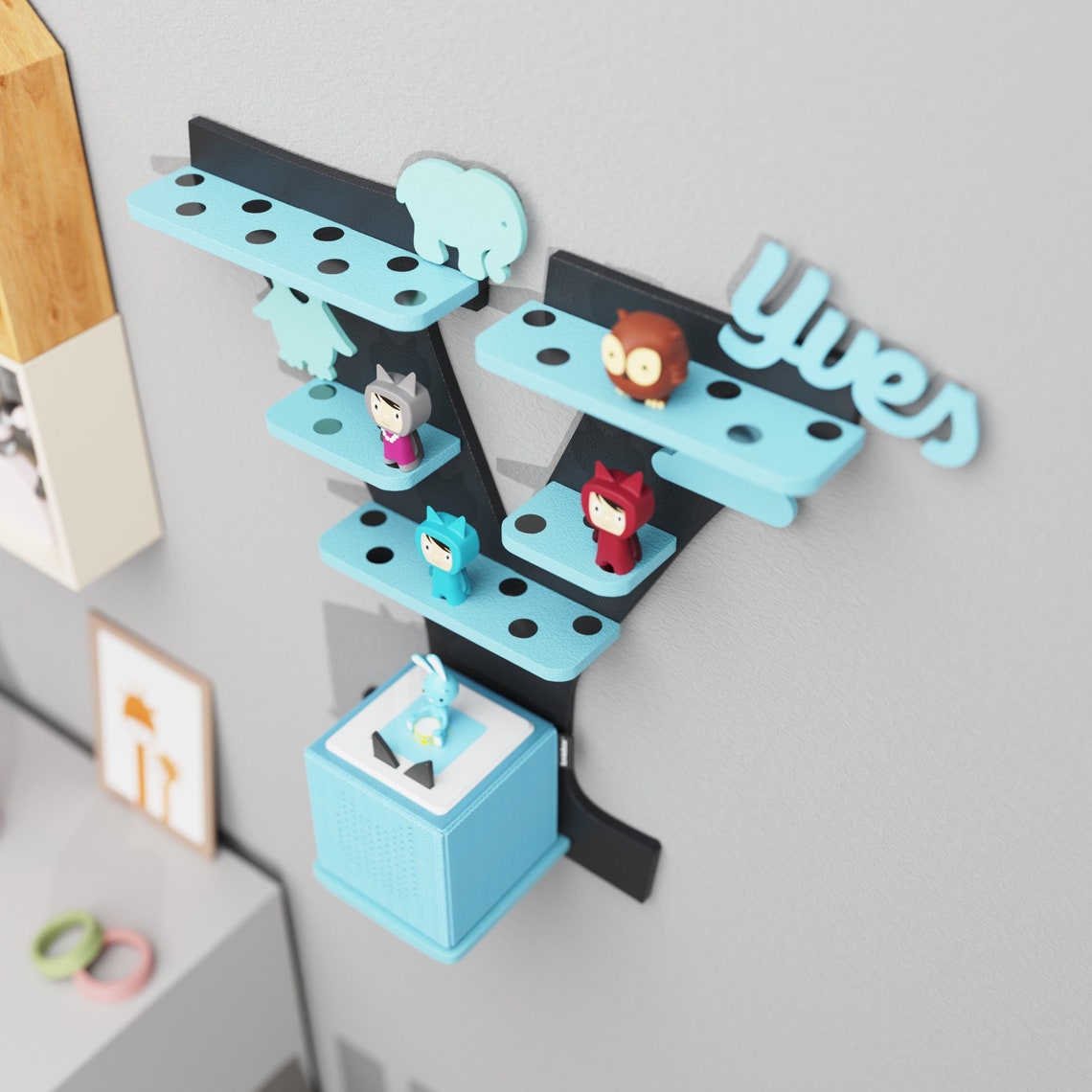 Étagère Magnétique Pour Figurines Tonie - Support Rangement Et Charge