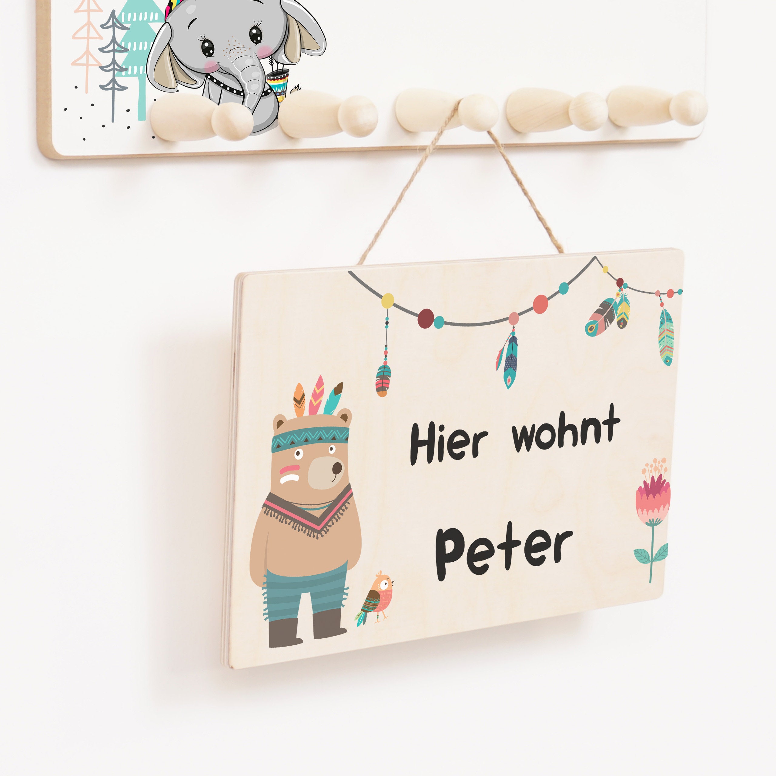 Namensschild Kinderzimmer Tur