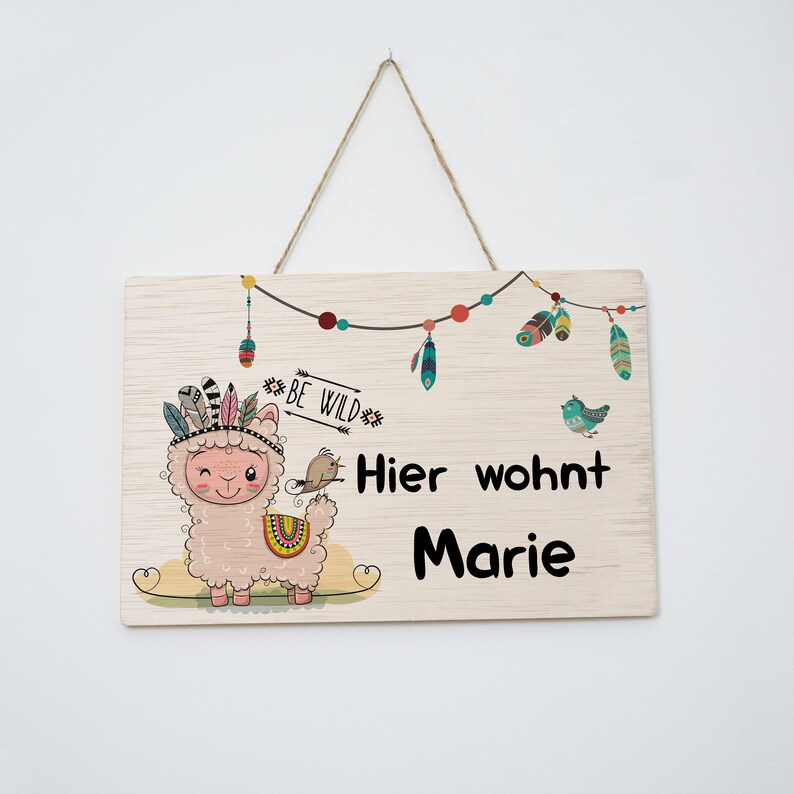 Türschild Für Mädchen, Namensschild Für Das Kin Produktbild-Vorschau 3