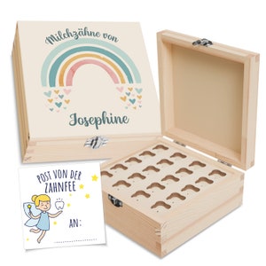 Milk tooth box as a birth gift, personalized tooth box with name, tooth fairy