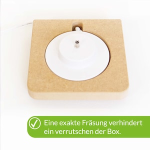 Halterung für Toniebox, Regal für Musikbox zum selber bauen, Halterung für Ladestation, Toniebox Regal selber bauen, DIY Bausatz Bild 9