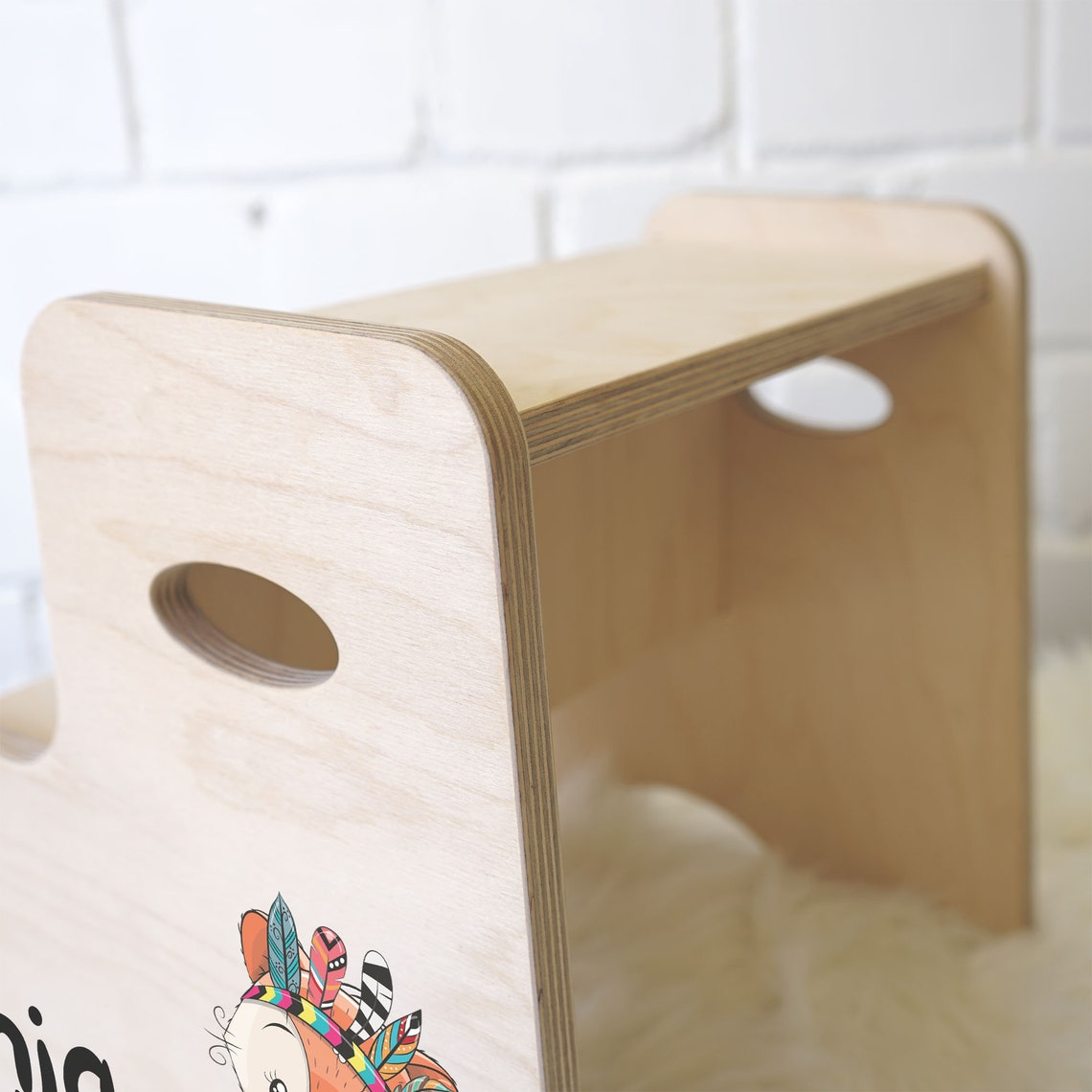 Hocker für Kinder personalisierter Tritthocker mit Name | Etsy