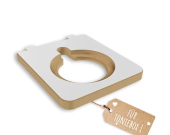 Holzura replacement bracket for Tonie shelf – Suitable for Toniebox 1 or Toniebox 2 – Replacement and conversion part