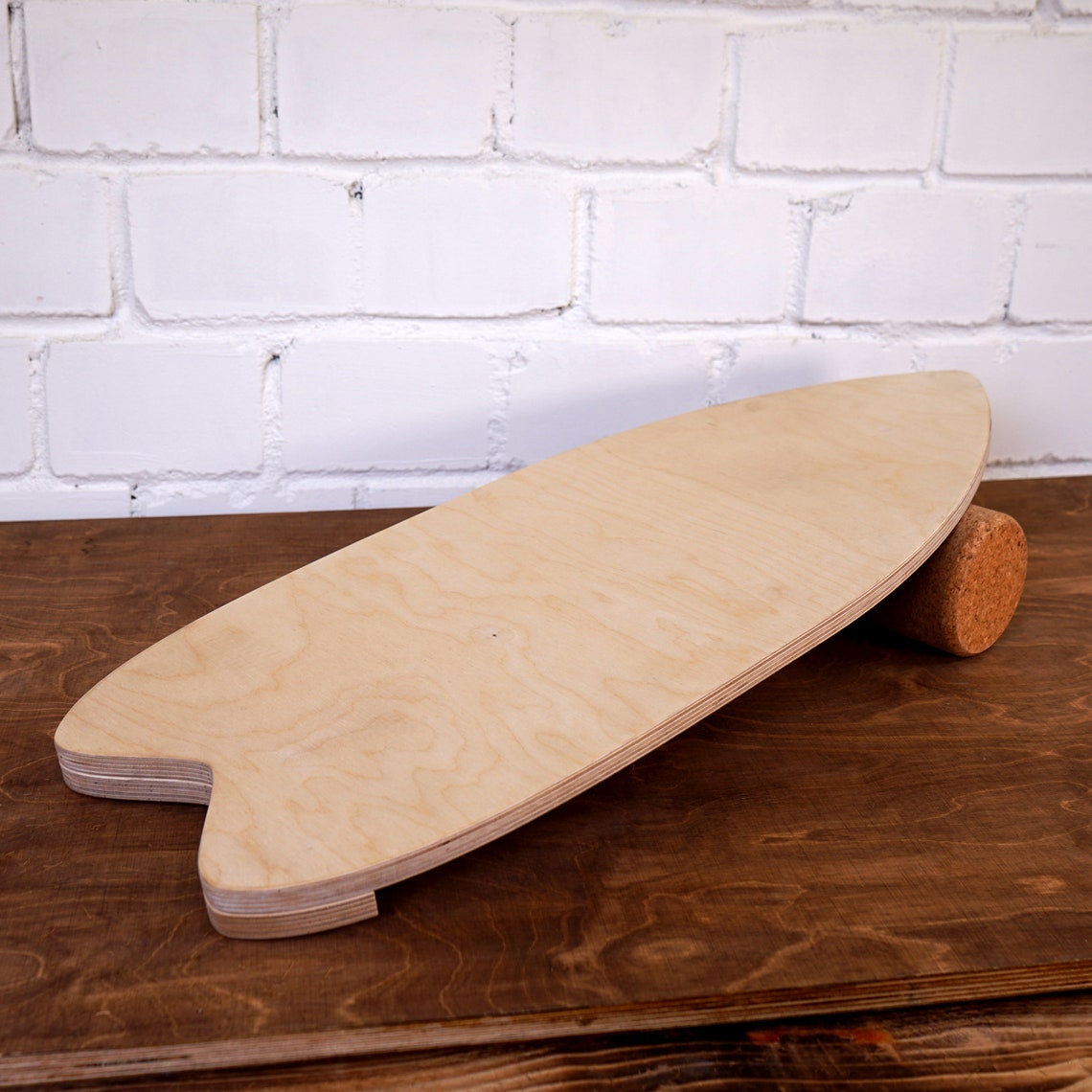 Balance board made of wood for adults and children with roller Etsy