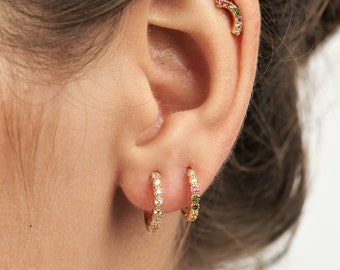 Gold Hoop Earrings - Silver Hoop Earring - huggie hoops earrings - Dainty hoops - Tiny hoops - Thin hoops