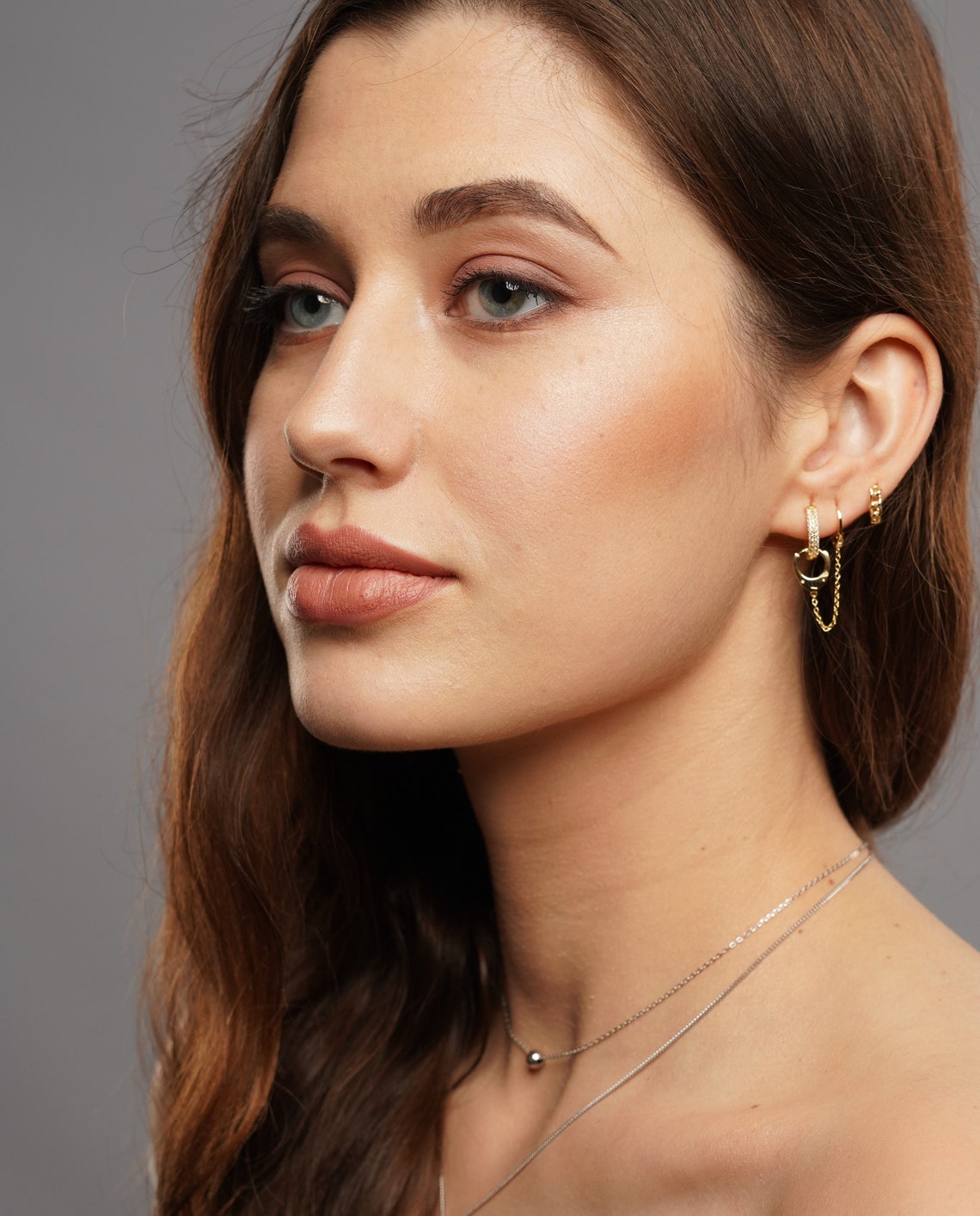 Handcuff Earrings Double Piercing Earring hoop earrings Etsy