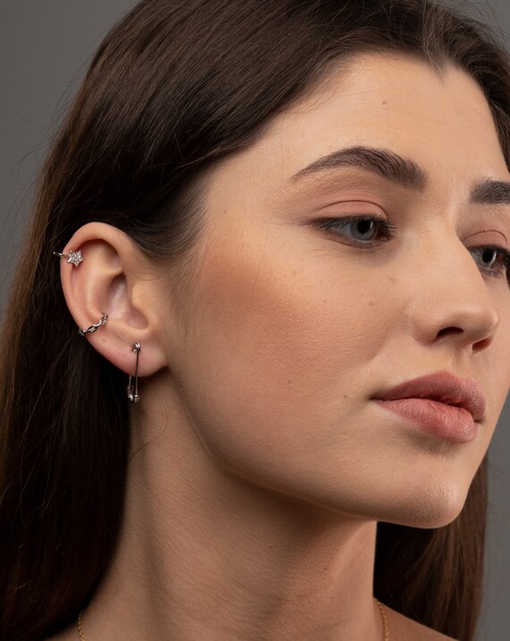 Safety pin earring trend clearance