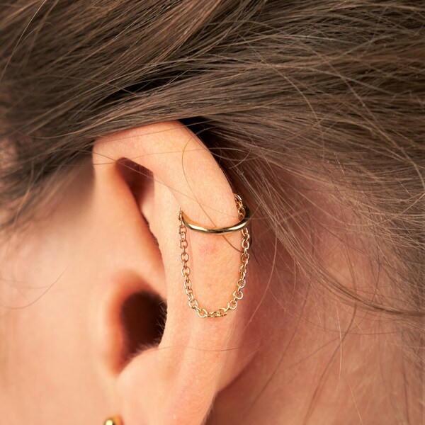 Ear Cuff No Piercing - Non pierced ear cuff - ear cuff non pierced - cartilage cuff - fake piercing - ear cuffs - Tiny ear cuff