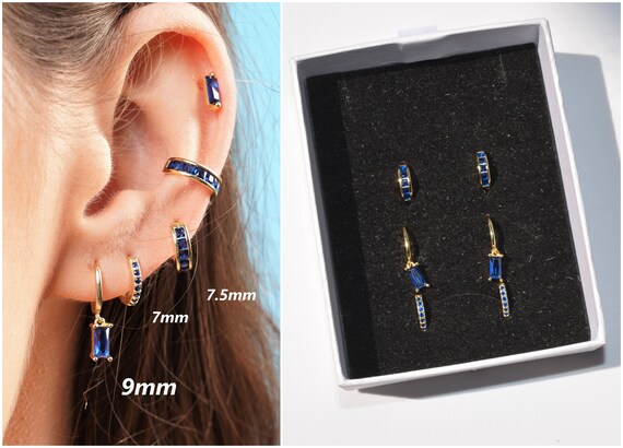 Set of 3 Earrings Hoop Earrings Cartilage Hoop Gift Set Earrings