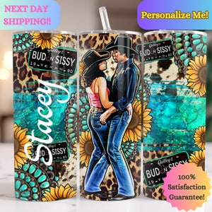 Personalized BoHo Urban Cowboy Themed Tumbler, 20oz Insulated Tumbler, Travel Tumbler 80's Movies