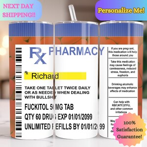 Personalized Fuckitol Tumbler, Funny 20oz Tumbler, Adult Tumbler, Adult Gift, Fuckitol Cup, Adult Gifts, personalized gift