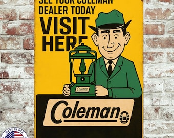 Visit Your Coleman Dealer Sign – 8x12 UV Resistant Sublimated