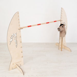 Obstacle Jump 100cm  Hobby Horse  Agility Hobbyhorse Jumps Garden activity 1 bar hurdles Barrier for jumping