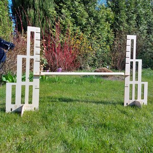 Obstáculo Clásico 60cm Hobby Caballo Agilidad Hobby caballo Saltos Jardín Actividad de salto 1 barra vallas Barrera para saltar imagen 3