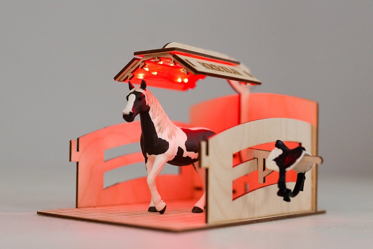 Horse Solarium Heating Lamps for Horses Schleich Breyer Etsy