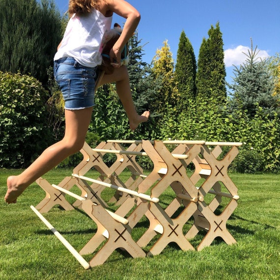 SET 3 x Obstacle "CAVALETTI" Horse Agility Hobbyhorse Hobby horse Fun Jumps Jump Dog sport  steckenpferd