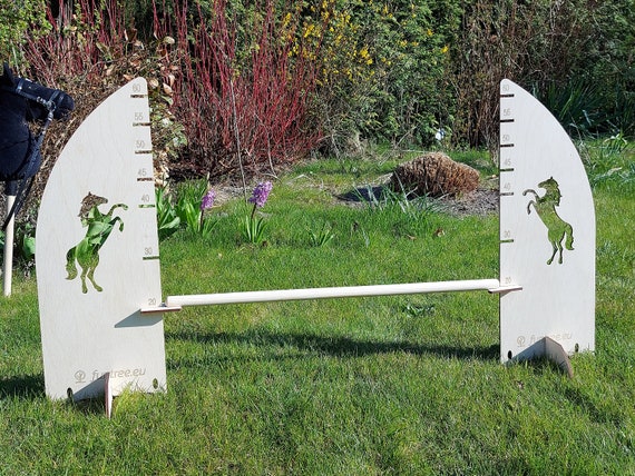 Cheval d'obstacle 60 cm cheval de loisir agilité cheval de loisir sauts  activité de saut de jardin 1 barre haies barrière pour sauter steckenpferd  -  France