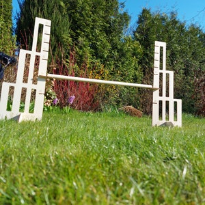 Obstáculo Clásico 60cm Hobby Caballo Agilidad Hobby caballo Saltos Jardín Actividad de salto 1 barra vallas Barrera para saltar imagen 8