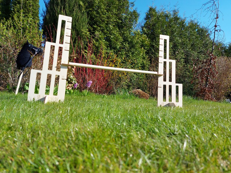 Obstáculo Clásico 60cm Hobby Caballo Agilidad Hobby caballo Saltos Jardín Actividad de salto 1 barra vallas Barrera para saltar imagen 8