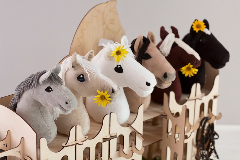 Handmade Wooden Stable for 6 Hobby Horse Stick Horses. Etsy