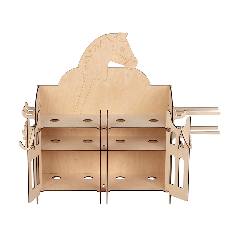 Handmade Wooden Stable for 4 Hobby Horse Stick Horses. Etsy